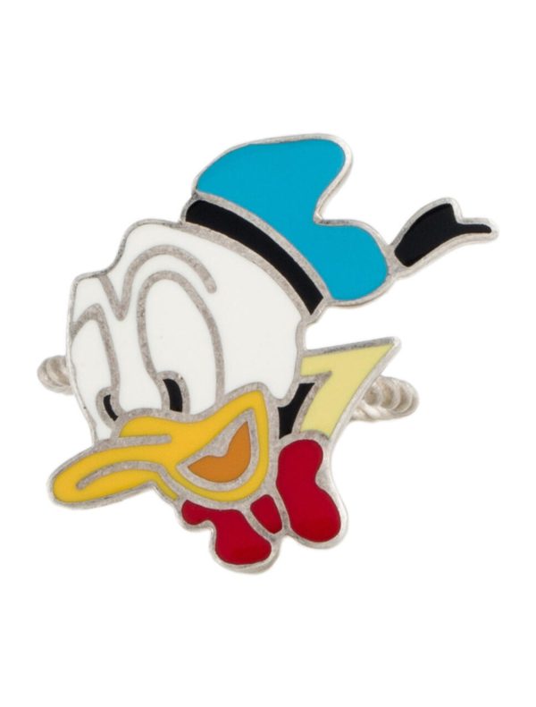 GUCCI Enamel Donald Duck Cocktail Ring - Image 2