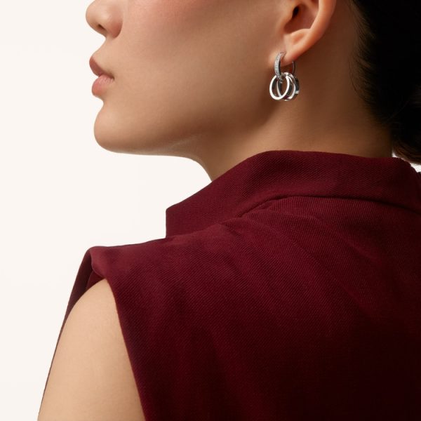 CARTIER LOVE EARRINGS, MULTIWEAR, HALF-PAVED - Image 6