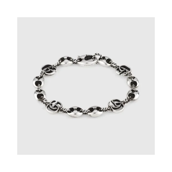 GUCCI unisex chain and double G bracelet