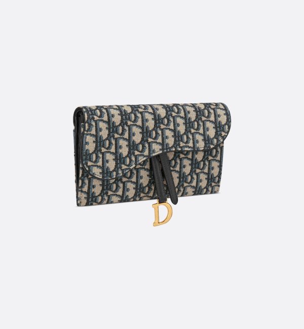 DIOR Long Saddle Wallet with Chain - Image 2