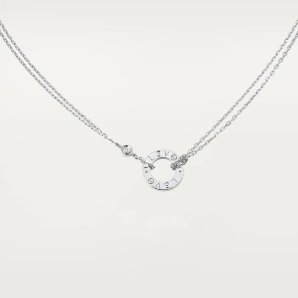 CARTIER LOVE NECKLACE, 2 DIAMONDS - Image 3
