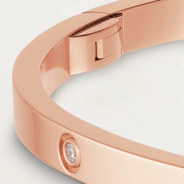 CARTIER LOVE BRACELET, SMALL MODEL, 10 DIAMONDS - Image 5