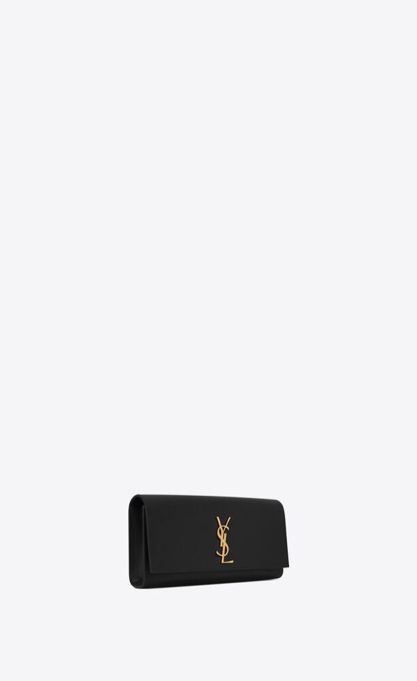 SAINT LAURENT KATE CLUTCH IN GRAIN DE POUDRE EMBOSSED LEATHER - Image 3