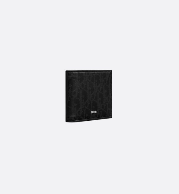 DIOR Bifold Wallet  Black Oblique Galaxy Leather - Image 2