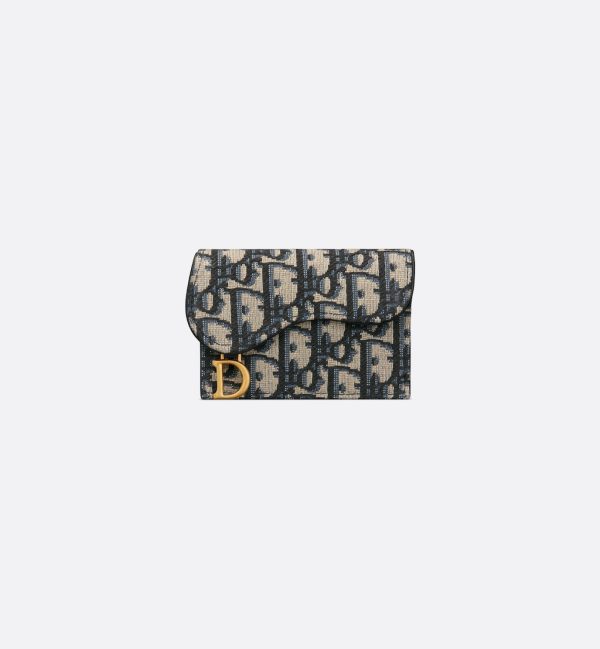 DIOR Saddle Bloom Card Holder