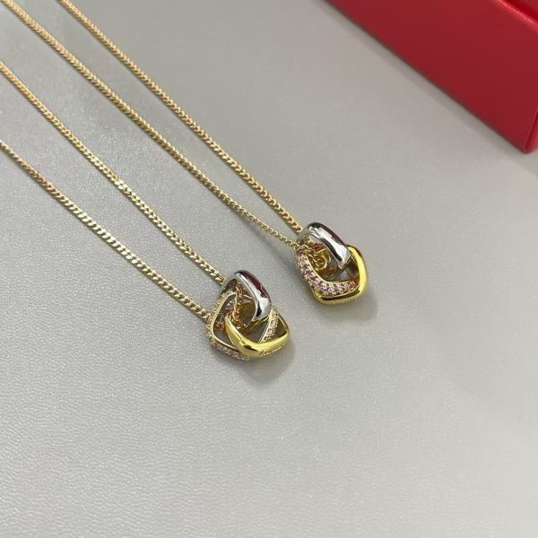 CARTIER TRINITY NECKLACE, CUSHION-SHAPED, DIAMONDS - Image 2