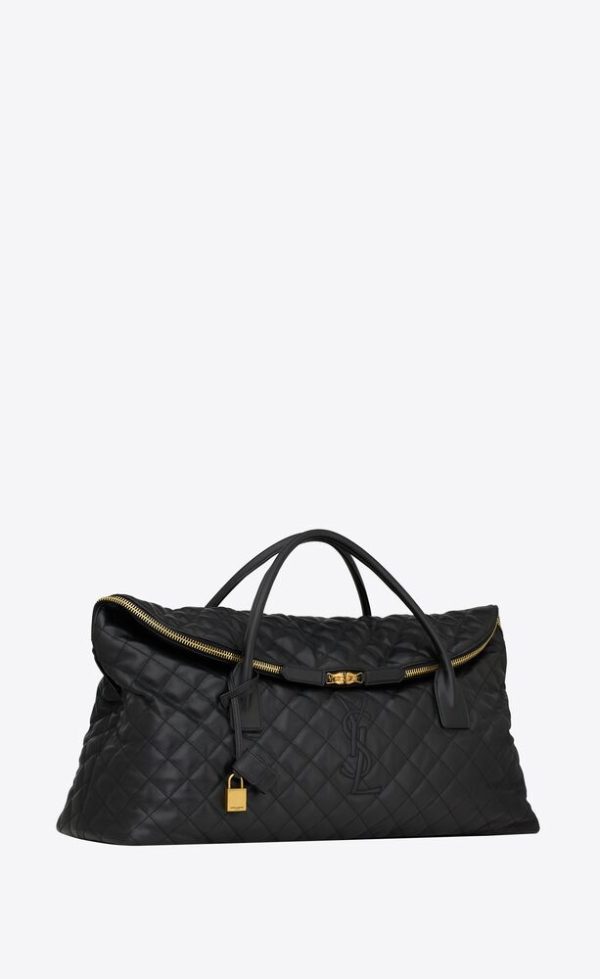 SAINT LAURENT ES GIANT TRAVEL BAG IN QUILTED LEATHER - Image 3
