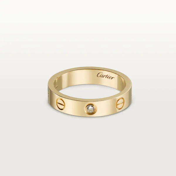 CARTIER LOVE WEDDING BAND, 1 DIAMOND