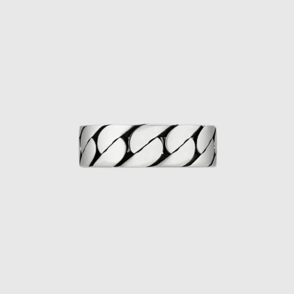 GUCCI WIDE INTERLOCKING RING - Image 4