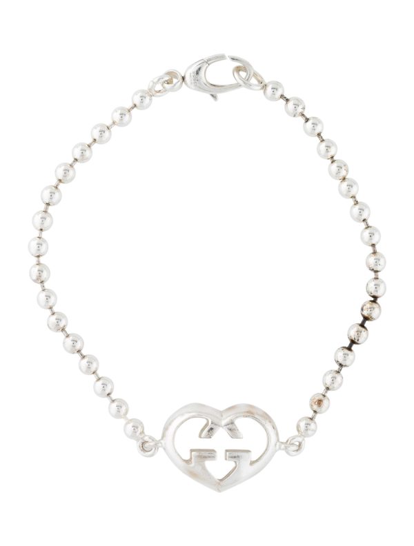 GUCCI Interlocking G Heart Bracelet