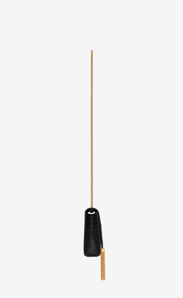 SAINT LAURENT KATE MEDIUM TASSEL IN CROCODILE-EMBOSSED LEATHER - Image 3