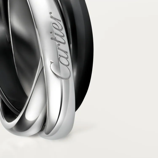 CARTIER TRINITY RING, CLASSIC CERAMIC - Image 4
