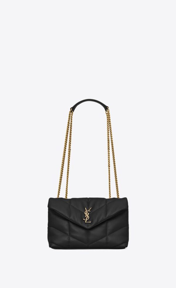 SAINT LAURENT TOY PUFFER IN NAPPA LEATHER