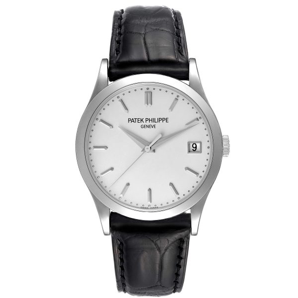 Patek Philippe Calatrava 38mm 18K White Gold 5296G-010 Silver Dial Mens Watch