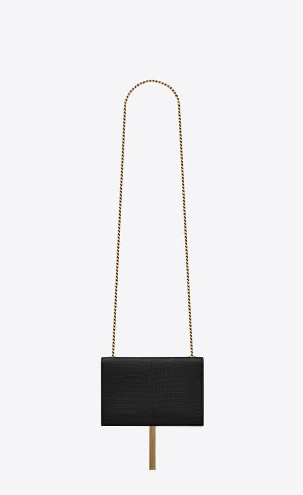 SAINT LAURENT KATE SMALL TASSEL IN CROCODILE-EMBOSSED LEATHER - Image 5