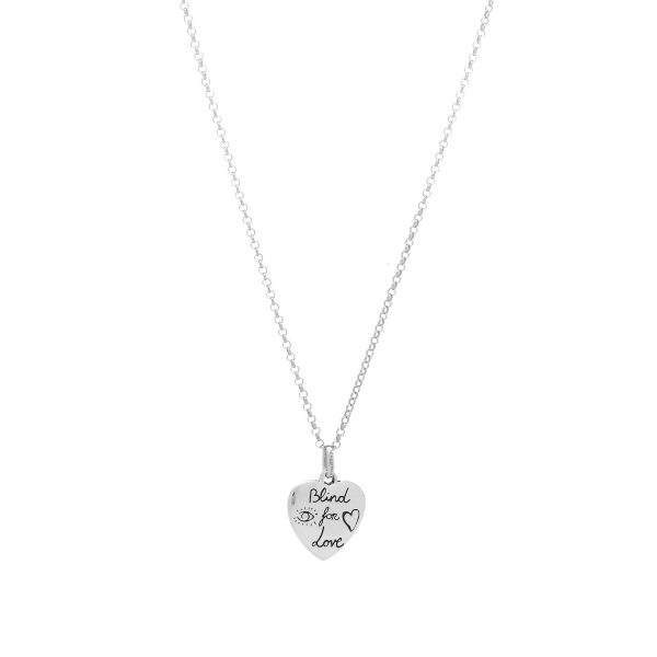 GUCCI Women's Jewellery Blind For Love Necklace in SiLVer - Image 2
