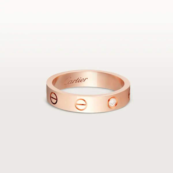 CARTIER LOVE WEDDING BAND, 1 DIAMOND