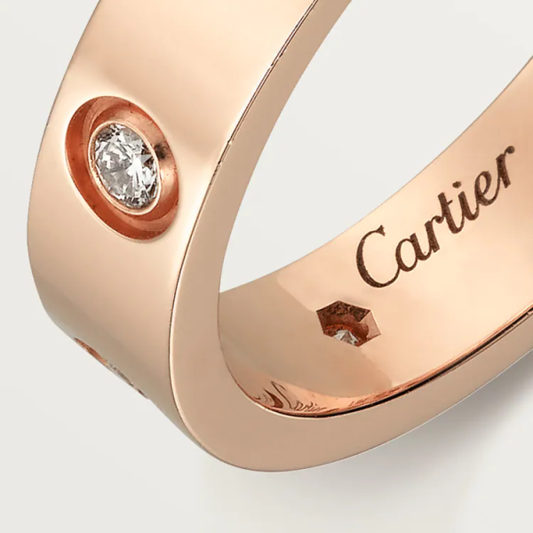 CARTIER LOVE WEDDING BAND, 8 DIAMONDS - Image 3