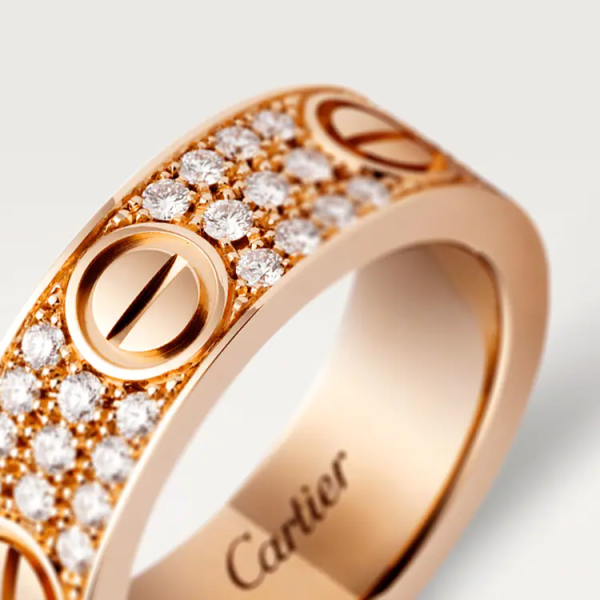 CARTIER LOVE RING, DIAMOND-PAVED - Image 4