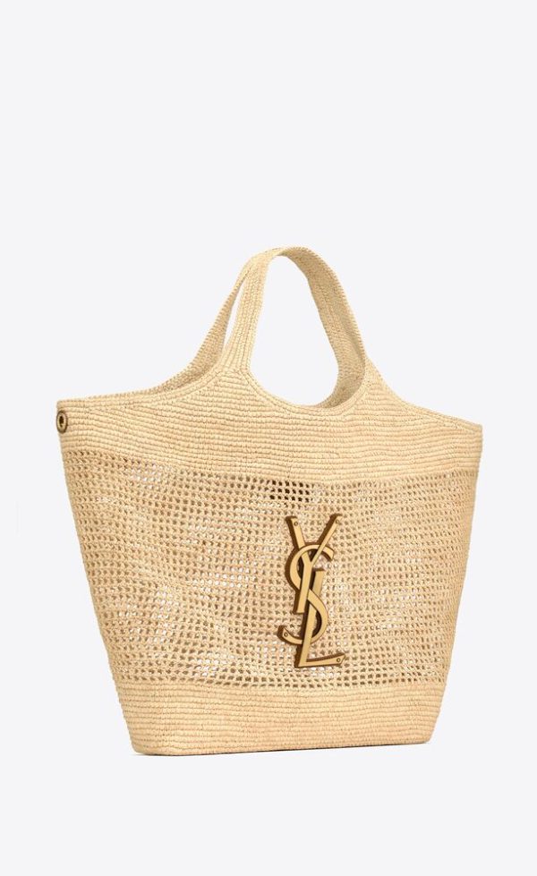 SAINT LAURENT ICARE IN RAFFIA - Image 3