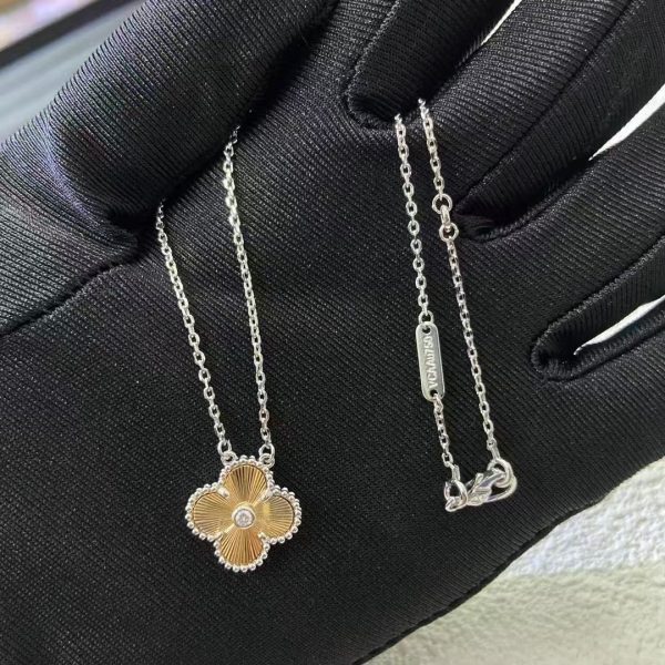 Van Cleef & Arpels Vintage Alhambra Diamond 18k Two Tone
