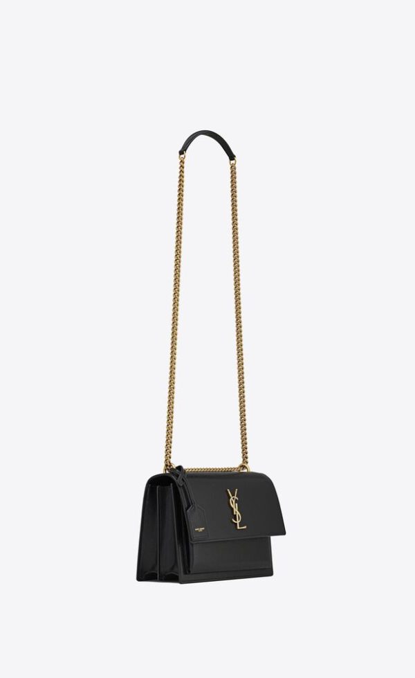 SAINT LAURENT SUNSET MEDIUM IN COATED-BARK LEATHER - Image 2