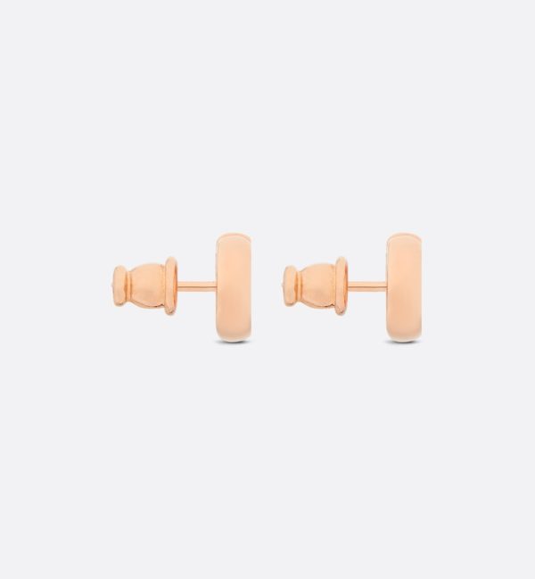 DIOR CD Navy Stud Earrings - Image 3