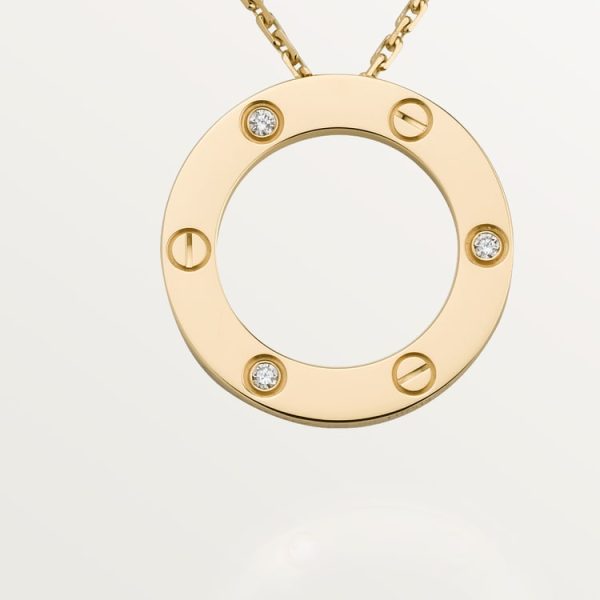 CARTIER LOVE NECKLACE, 3 DIAMONDS - Image 2