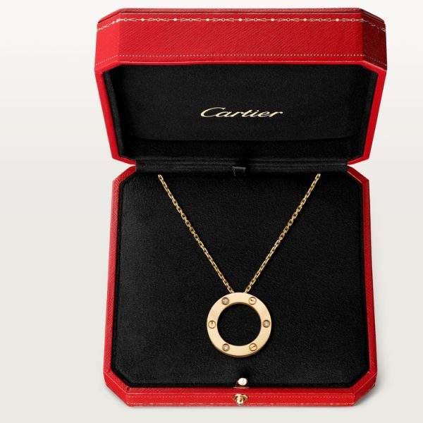 CARTIER LOVE NECKLACE, 3 DIAMONDS - Image 8