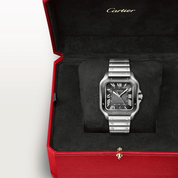 CARTIER SANTOS DE  WATCH  LARGE MODEL - Image 8