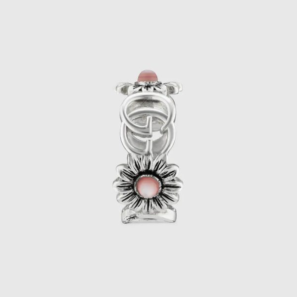 GUCCI DOUBLE G MOTHER OF PEARL RING - Image 3