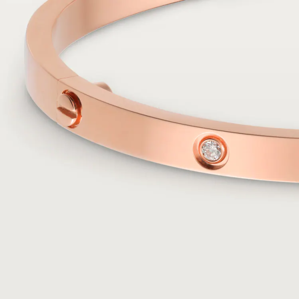 CARTIER LOVE BRACELET, SMALL MODEL, 6 DIAMONDS - Image 4