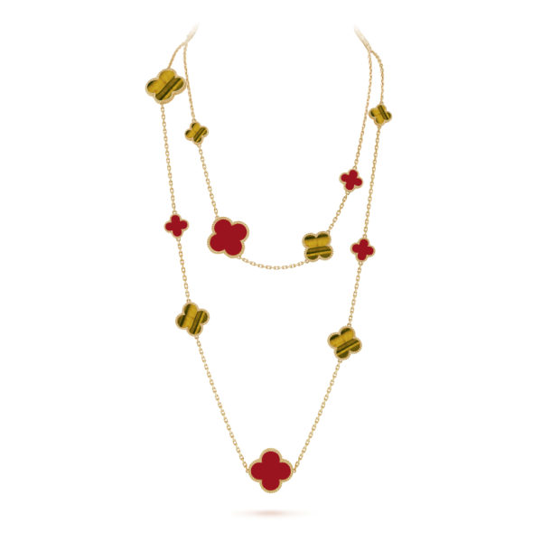 Van Cleef & Arpels Magic Alhambra long necklace, 16 motifs