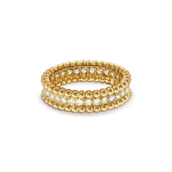 Van Cleef & Arpels Perlee diamonds ring, 1 row - Image 2