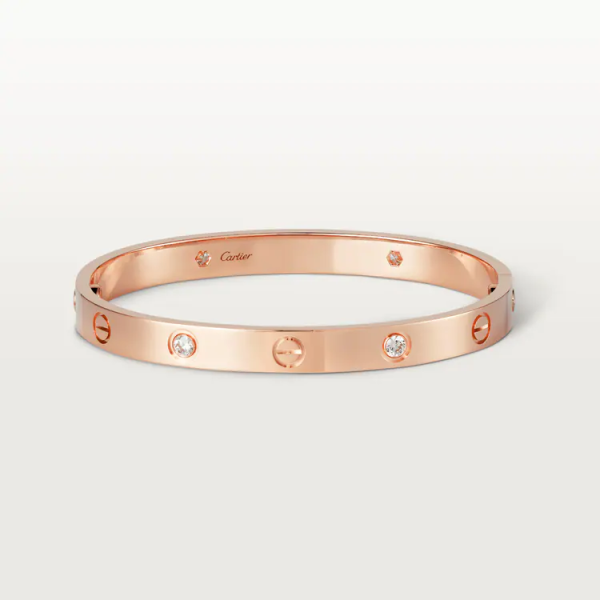 CARTIER LOVE BRACELET, 4 DIAMONDS