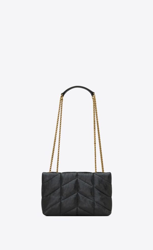 SAINT LAURENT TOY PUFFER IN SHINY GRAINED LEATHER - Image 3