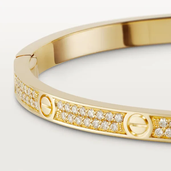 CARTIER LOVE BRACELET, SMALL MODEL, PAVED - Image 5