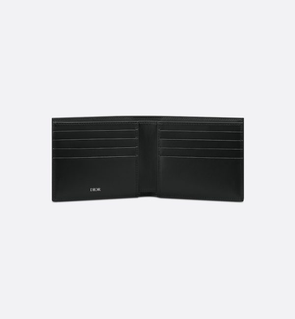 DIOR Bifold Wallet  Black CD Diamond Canvas - Image 2