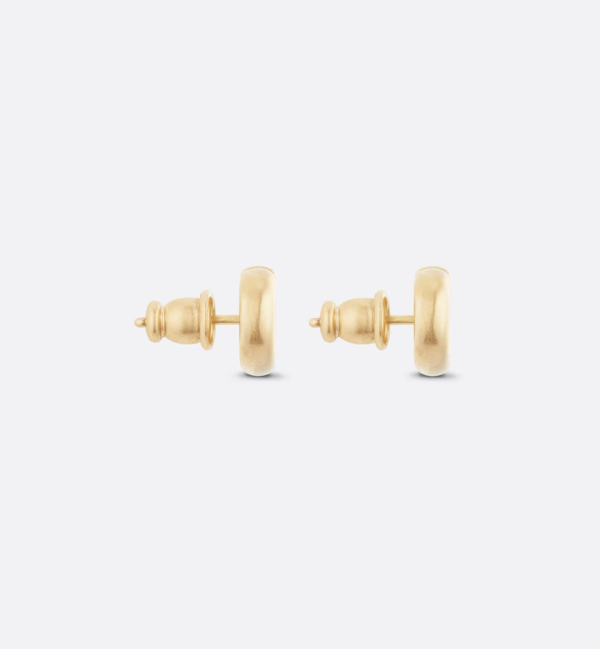 DIOR CD Navy Stud Earrings - Image 5