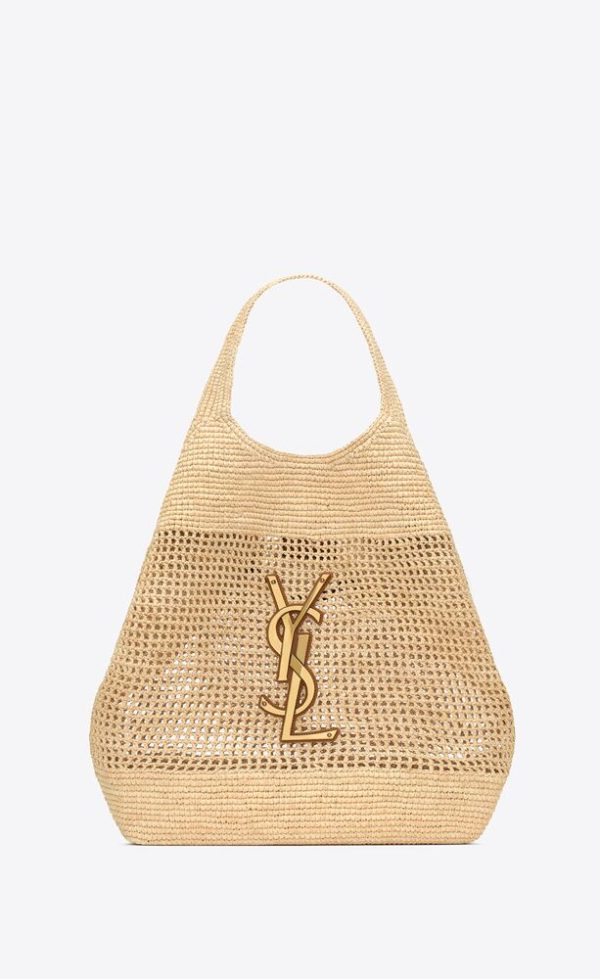 SAINT LAURENT ICARE IN RAFFIA