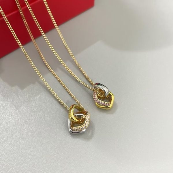 CARTIER TRINITY NECKLACE, CUSHION-SHAPED, DIAMONDS