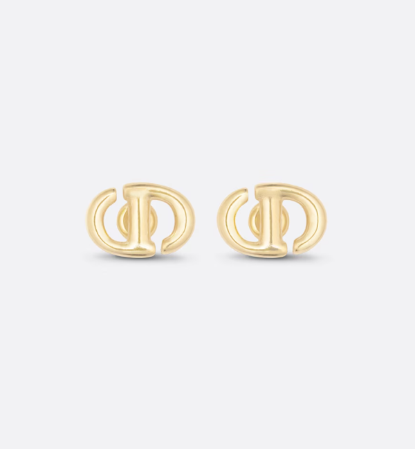 DIOR CD Navy Stud Earrings