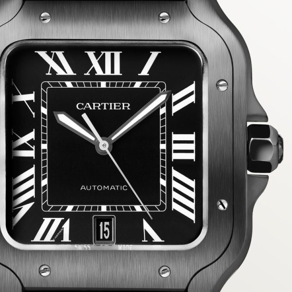 CARTIER SANTOS DE  WATCH  LARGE MODEL - Image 7