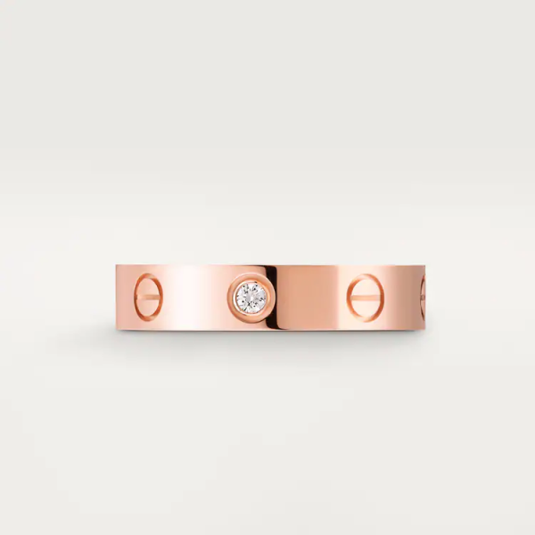 CARTIER LOVE WEDDING BAND, 1 DIAMOND - Image 5