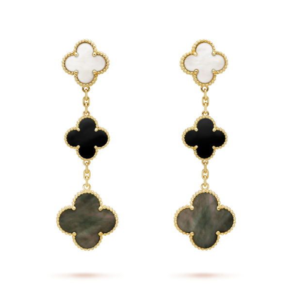 Van Cleef & Arpels Magic Alhambra earrings, 3 motifs