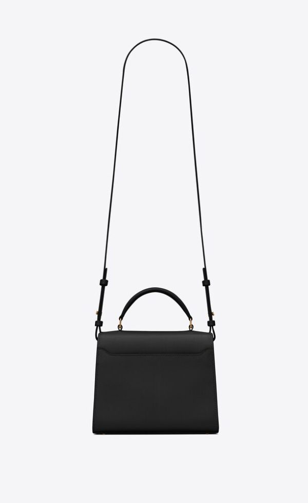 SAINT LAURENT CASSANDRA MINI TOP HANDLE BAG IN GRAIN DE POUDRE EMBOSSED LEATHER - Image 8