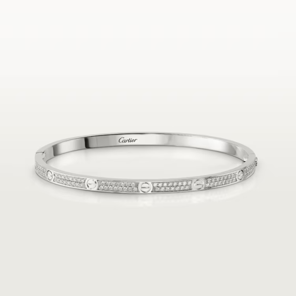 CARTIER LOVE BRACELET, SMALL MODEL, PAVED