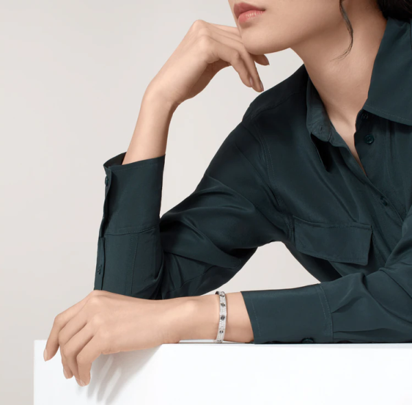 CARTIER LOVE BRACELET, DIAMOND-PAVED, CERAMIC - Image 4
