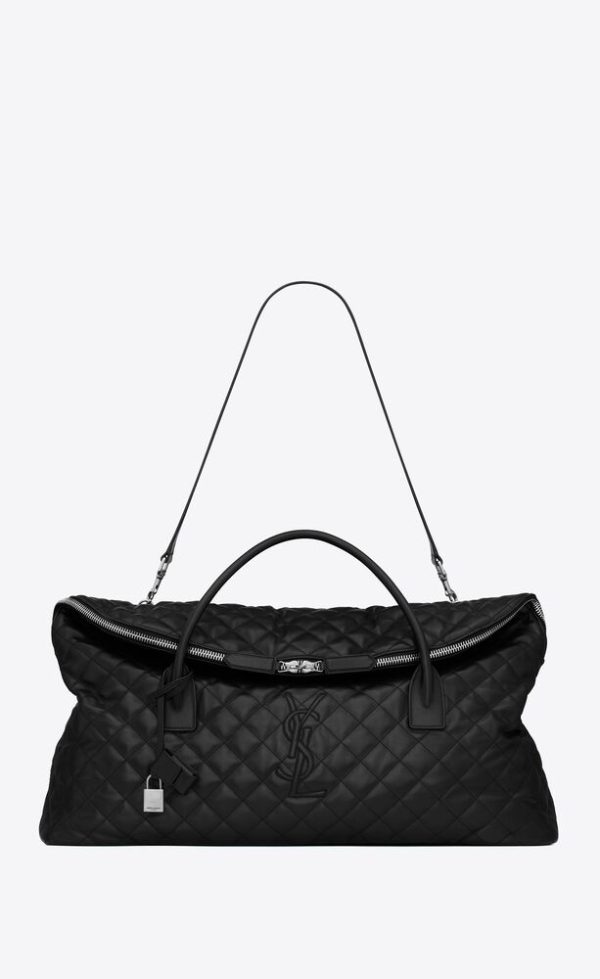 SAINT LAURENT ES GIANT TRAVEL BAG IN QUILTED LEATHER
