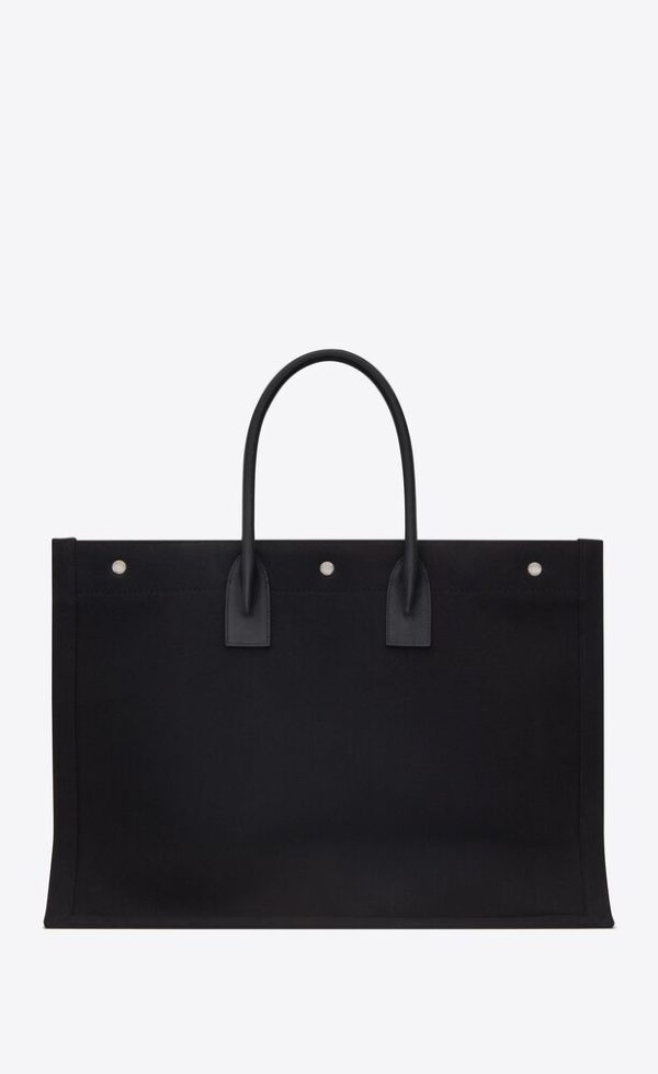 SAINT LAURENT RIVE GAUCHE TOTE IN CANVAS - Image 4